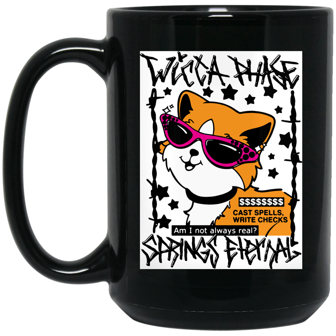 Wicca Phase Springs Eternal Cat Spells Mug