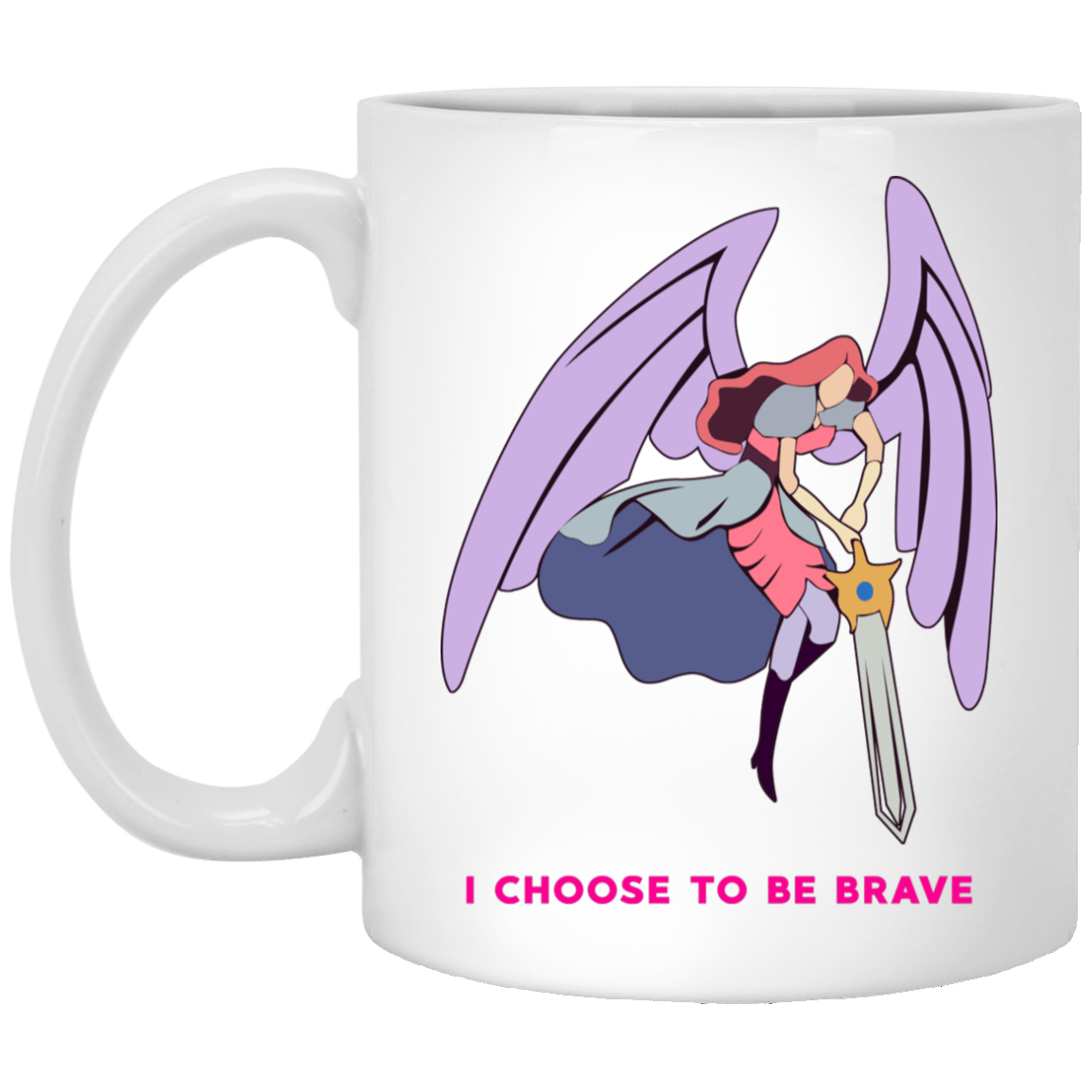 I Choose To Be Brave Queen Angella Mug