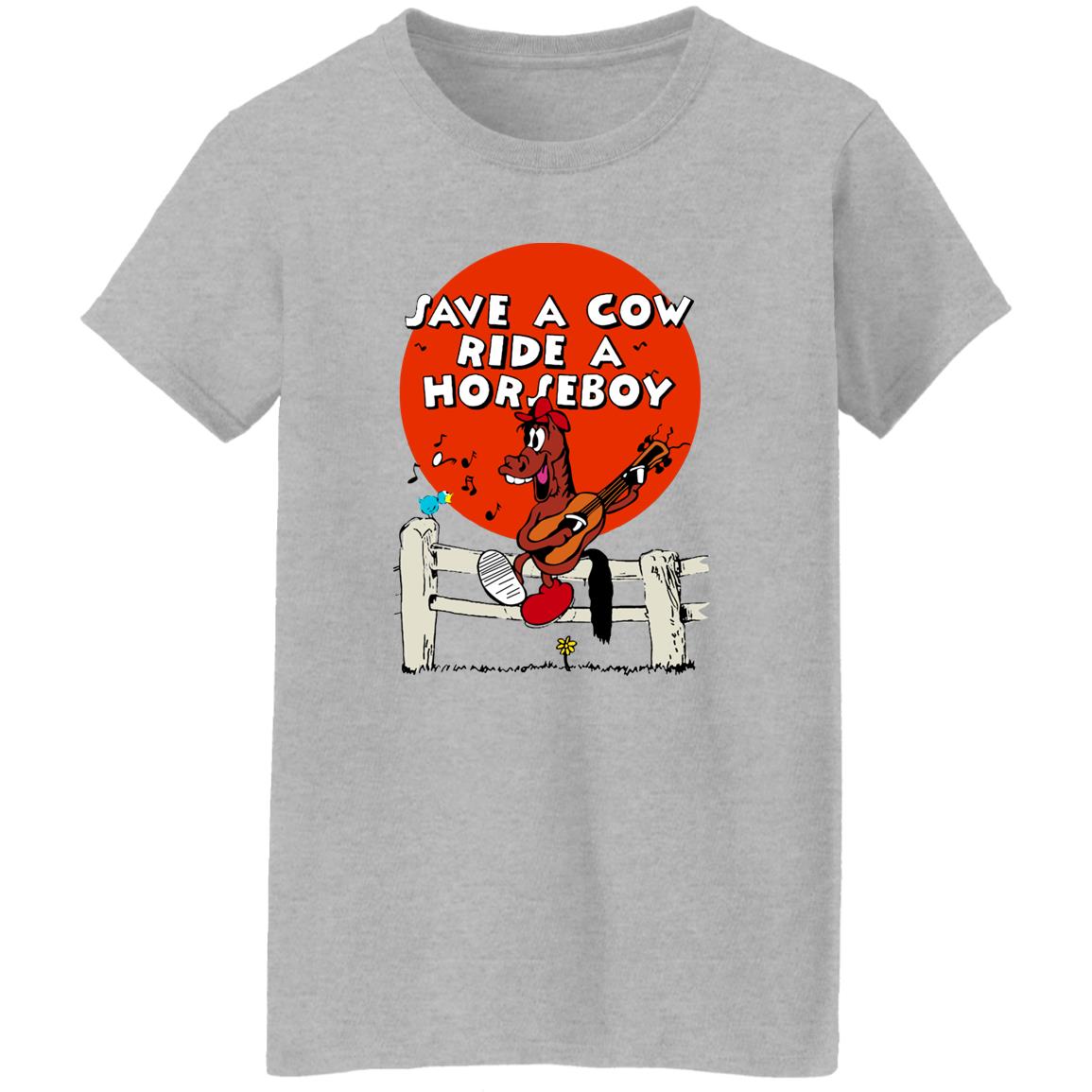 Save A Cow Ride A Horseboy Shirt, Hoodie