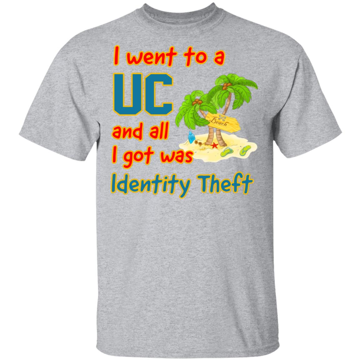 I Went To A UC And All I Got Was Identity Theft Shirt, Hoodie, Tank