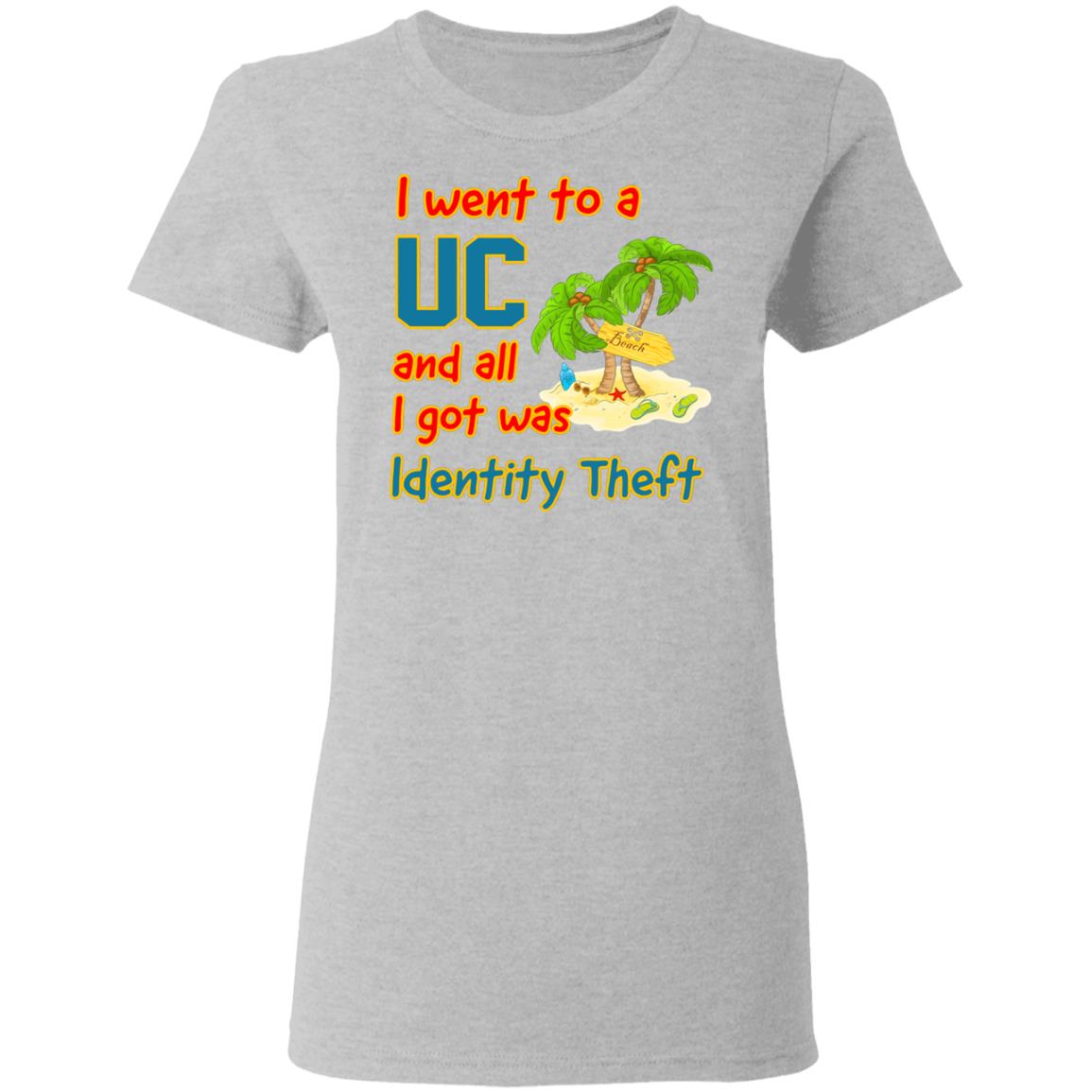 I Went To A UC And All I Got Was Identity Theft Shirt, Hoodie, Tank