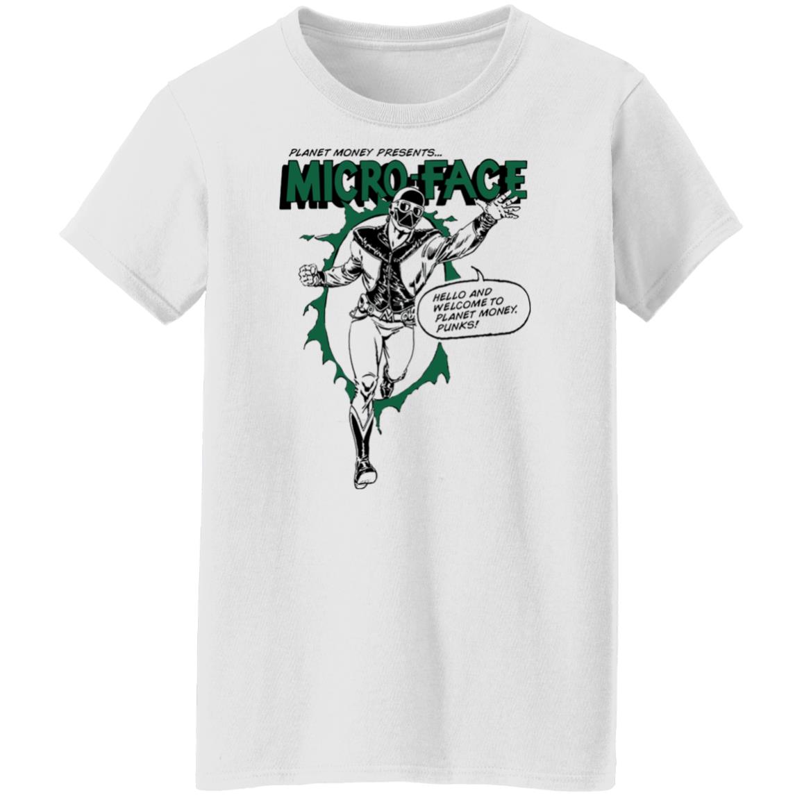 Planet Money Presents Micro Face Hello And Welcome To Planet Money Punks Shirt, Hoodie, Tank