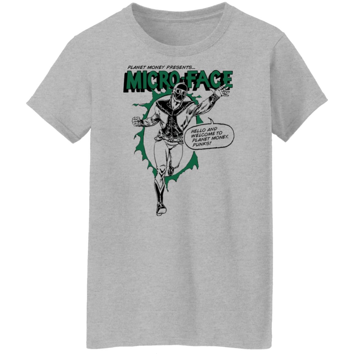 Planet Money Presents Micro Face Hello And Welcome To Planet Money Punks Shirt, Hoodie, Tank