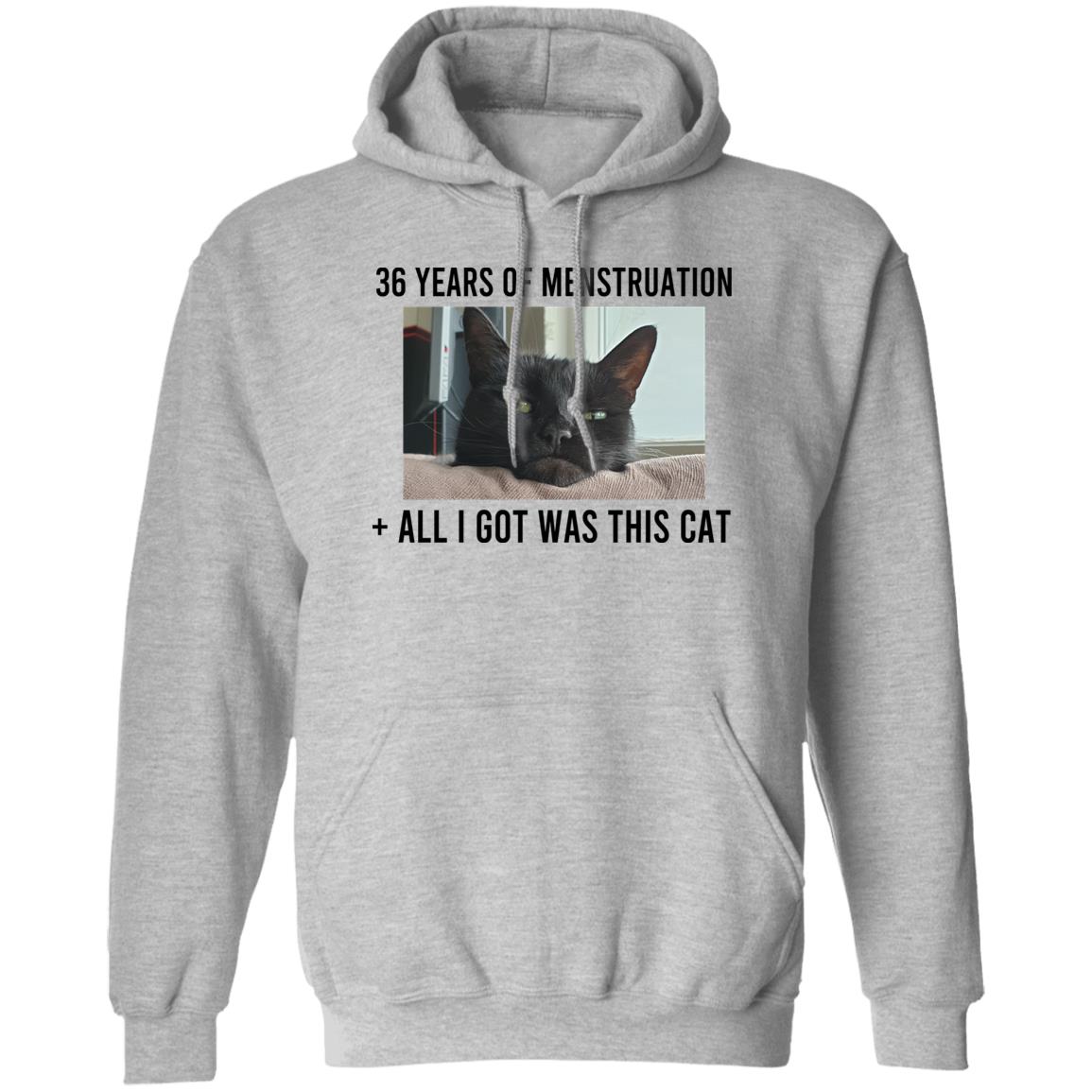 36 Years Of Menstruation All I Got Was This Cat Shirt, Hoodie, Tank