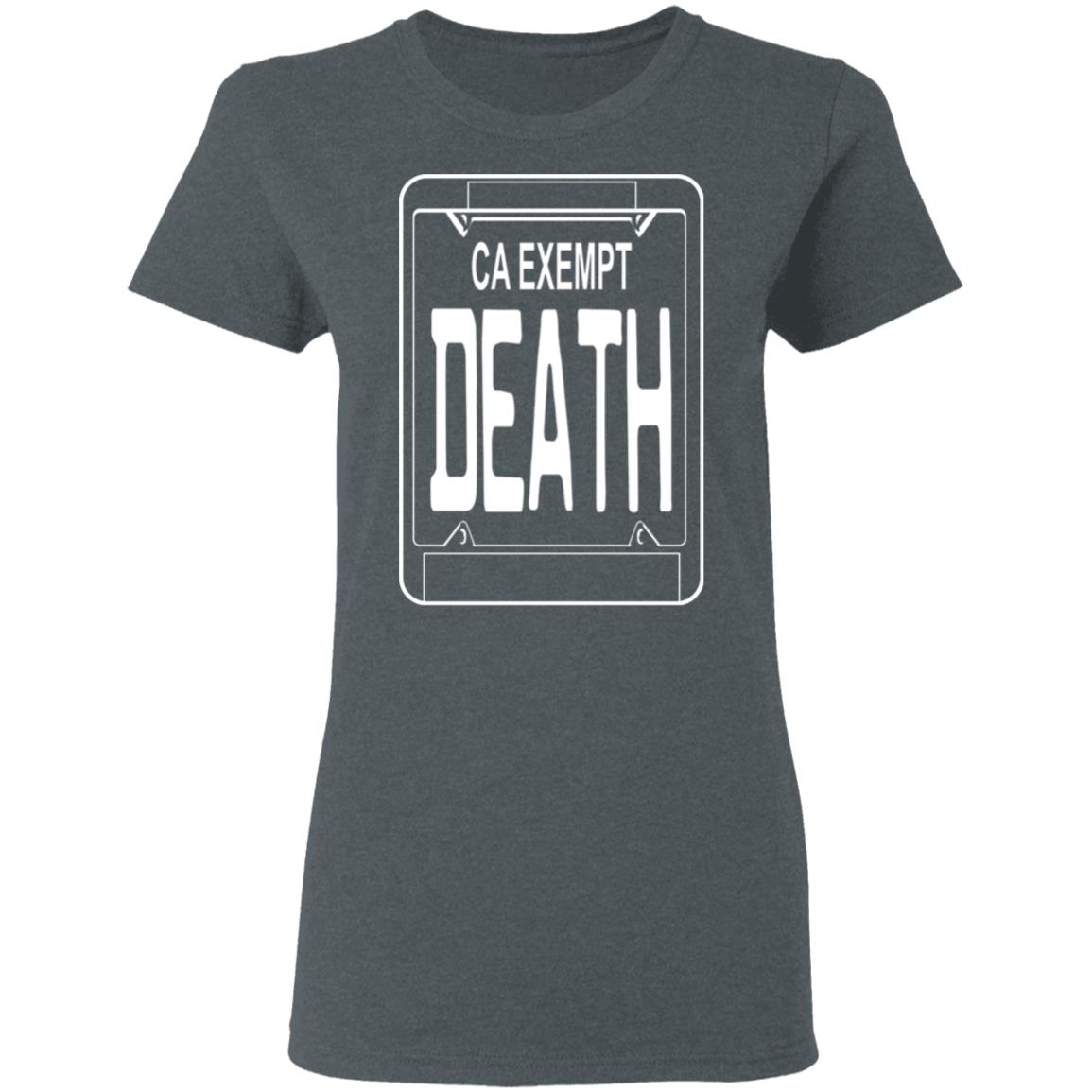 Government Plates By Death Grips Ca Exempt Death Shirt, Hoodie, Tank