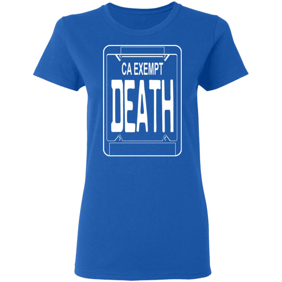Government Plates By Death Grips Ca Exempt Death Shirt, Hoodie, Tank