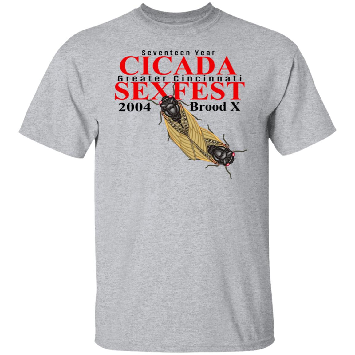 Seventeen Year Cicada Greater Cincinnati Sexfest 2004 Brood X Shirt, Hoodie, Tank