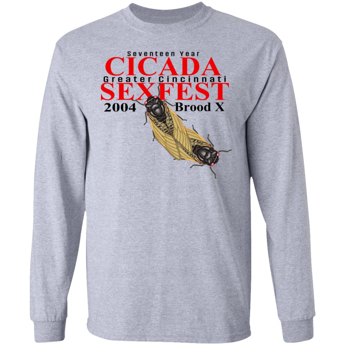 Seventeen Year Cicada Greater Cincinnati Sexfest 2004 Brood X Shirt, Hoodie, Tank