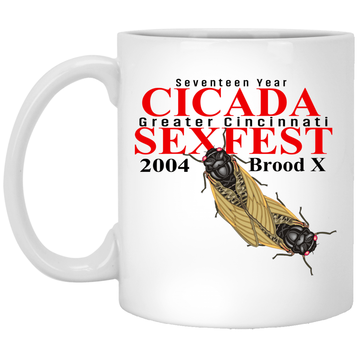 Seventeen Year Cicada Greater Cincinnati Sexfest 2004 Brood X Mug