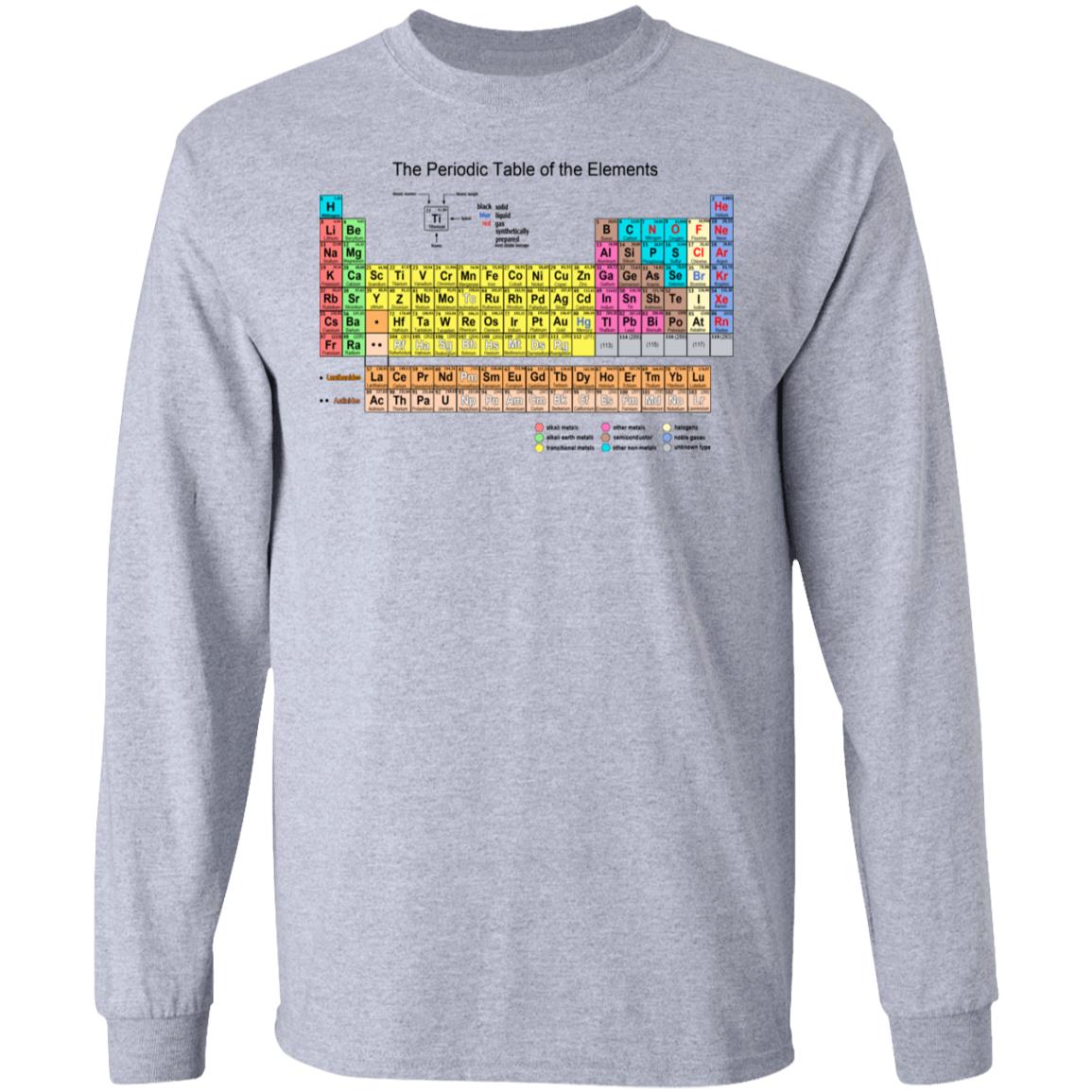 The Periodic Table Of The Elements Shirt, Hoodie, Tank