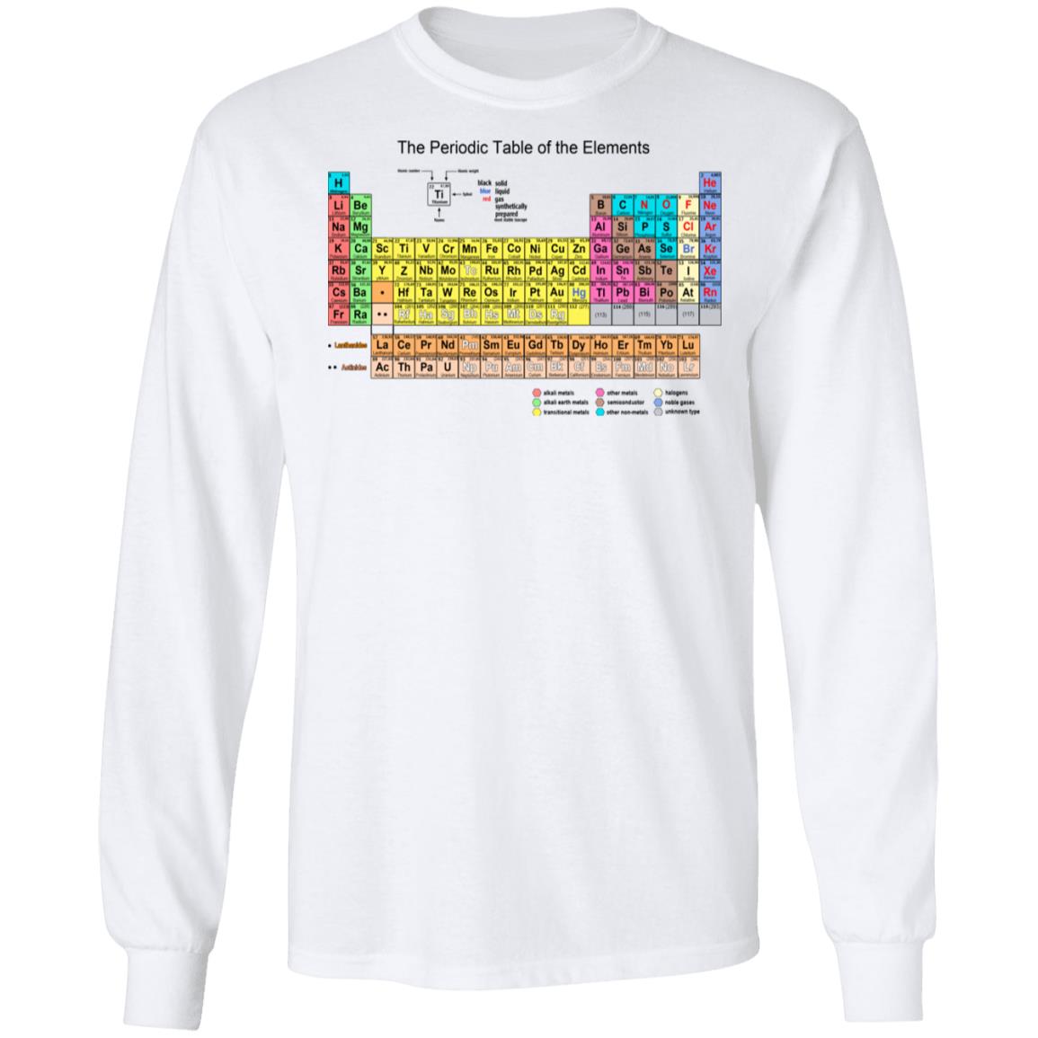The Periodic Table Of The Elements Shirt, Hoodie, Tank