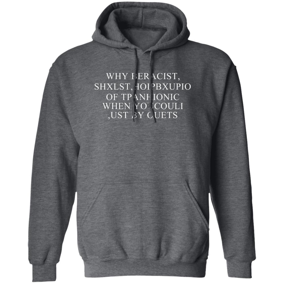 Why Beracist Shxlst Hoipbxupio Of Tpanhionic When Youcouli Ust By Ouets Shirt, Hoodie, Tank
