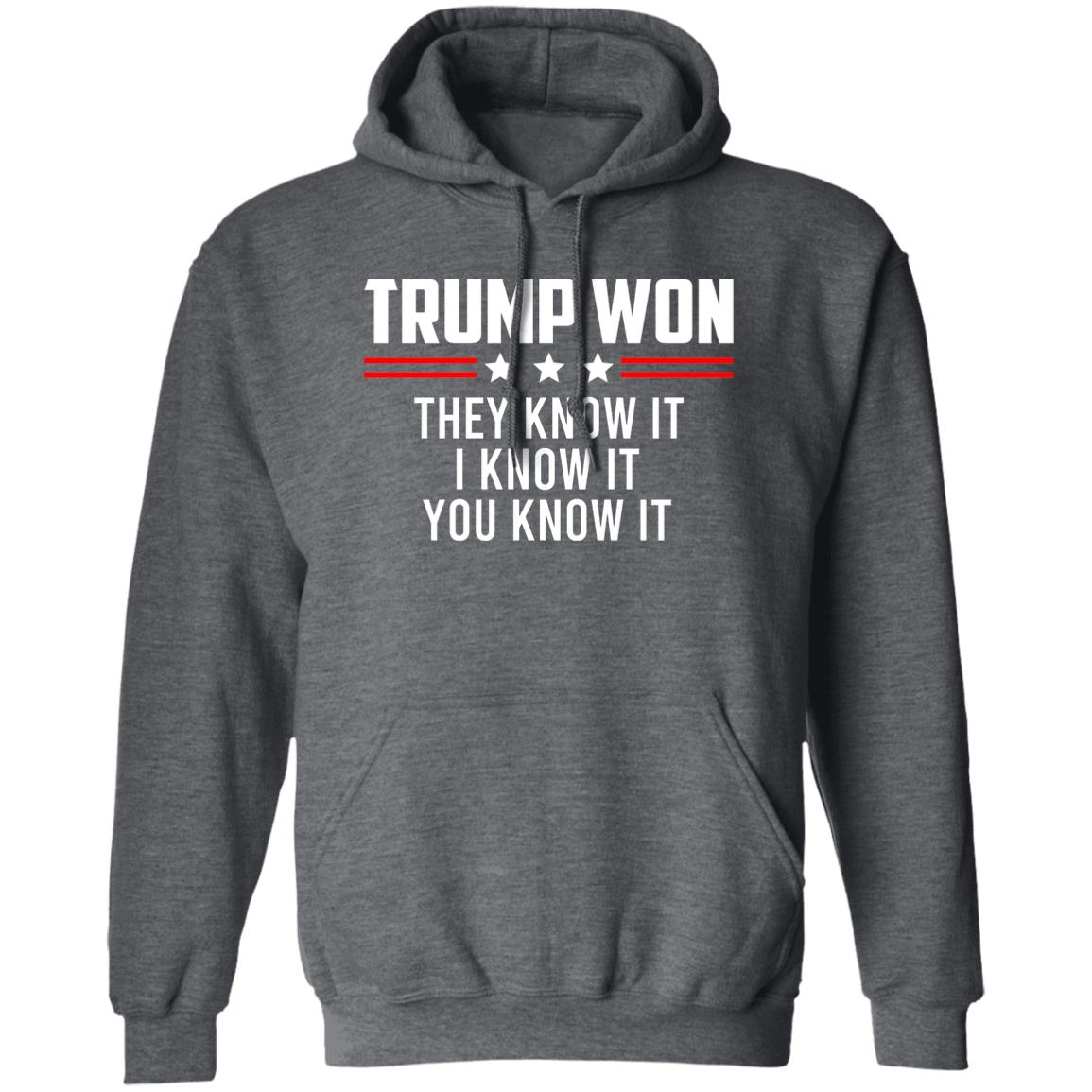 Trump Won They Know It I Know It You Know It Shirt, Hoodie, Tank