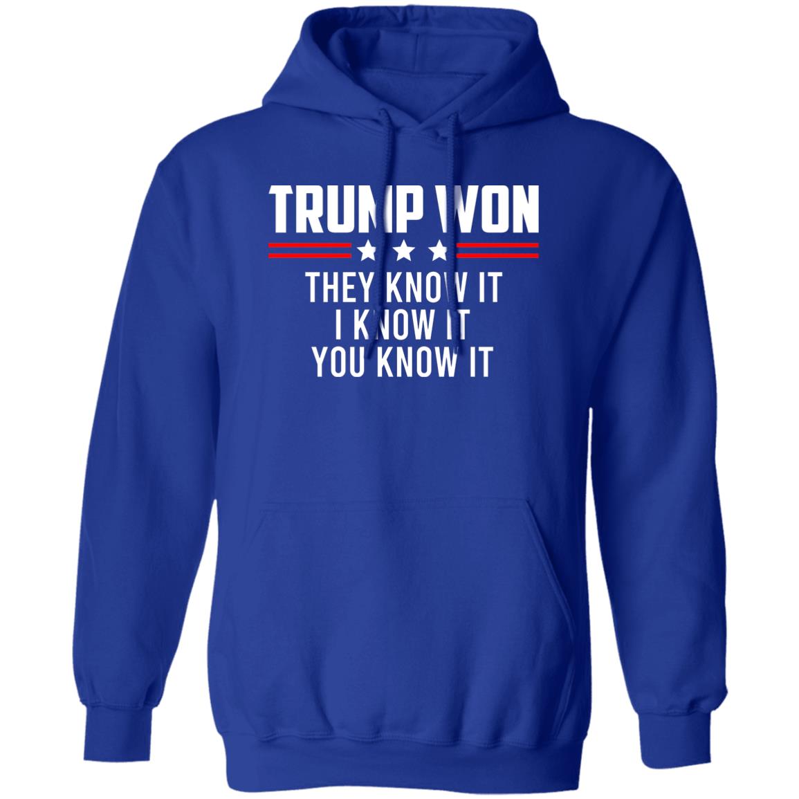 Trump Won They Know It I Know It You Know It Shirt, Hoodie, Tank