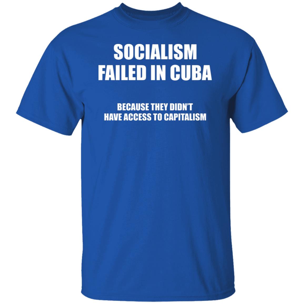 Socialism Failed in Cuba Because They Don’t Have Access To Capitalism Shirt, Hoodie, Tank