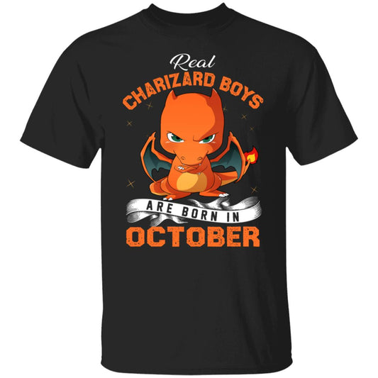 Real Charizard Boys Are Born In October Shirt, Hoodie, Tank