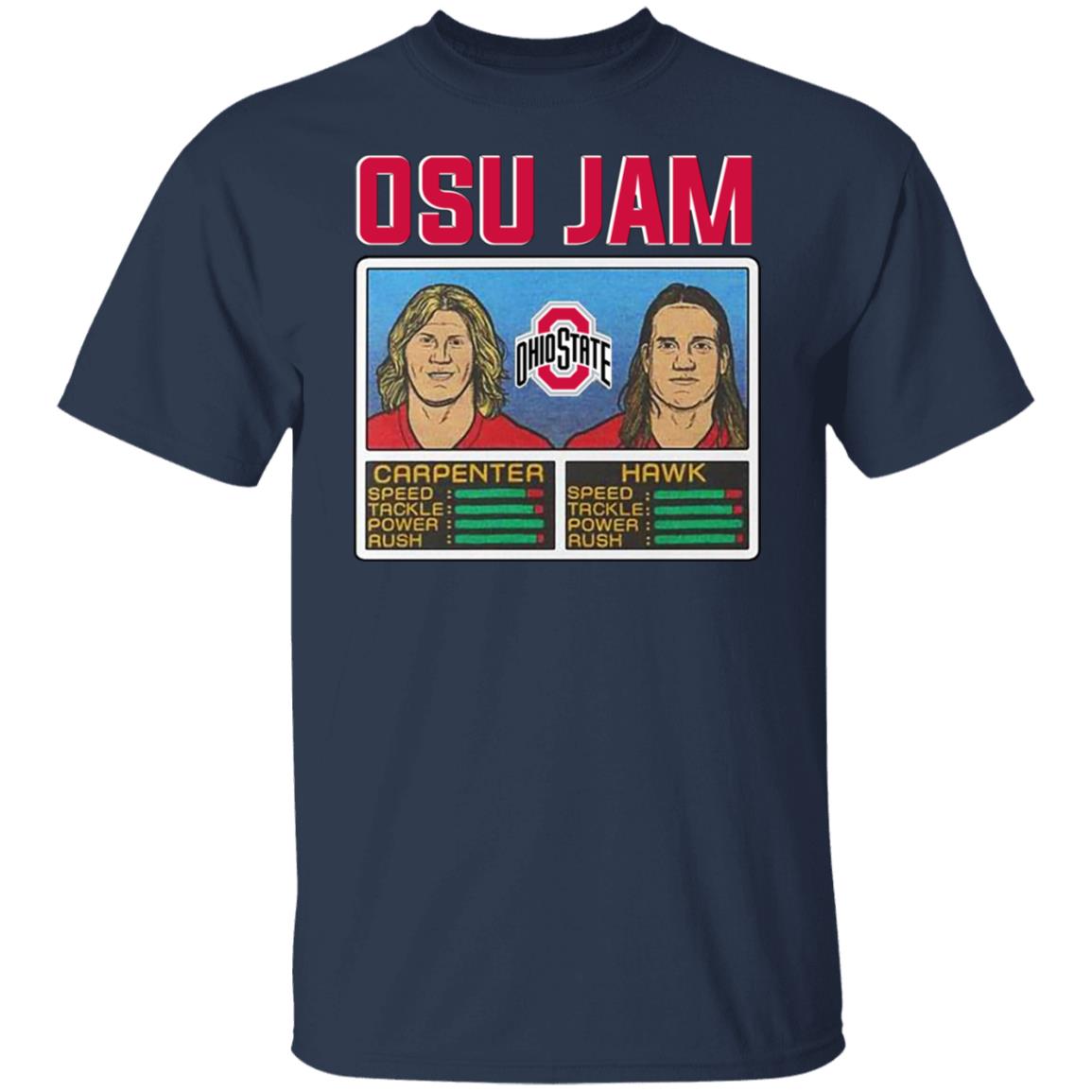 Osu Jam Ohio State Carpenter Hawk Shirt, Hoodie, Tank
