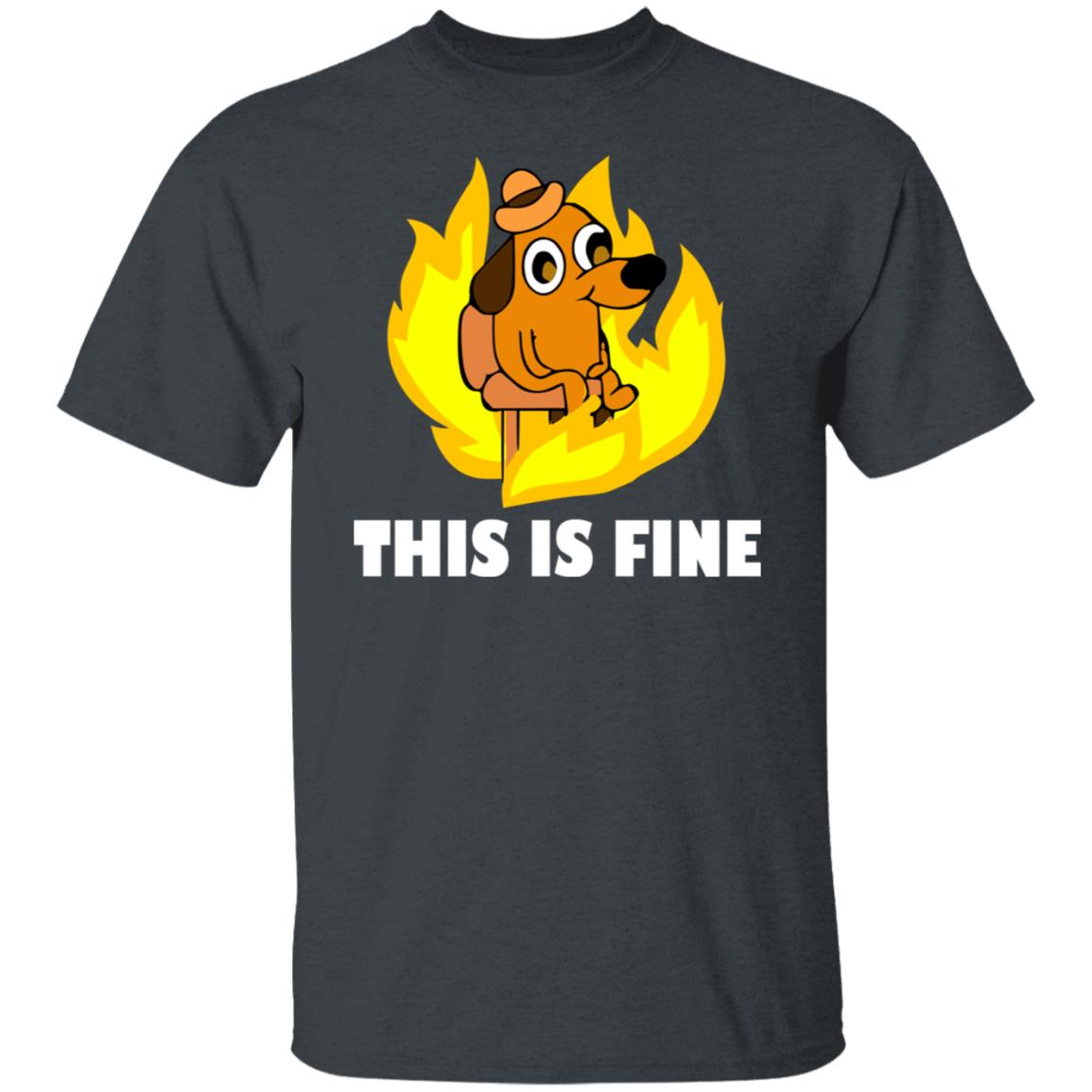 This Is Fine Dog Internet Meme Burning San Francisco Shirt, Hoodie, Tank
