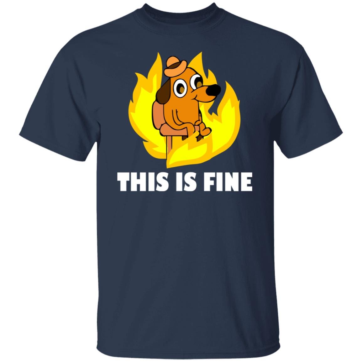 This Is Fine Dog Internet Meme Burning San Francisco Shirt, Hoodie, Tank