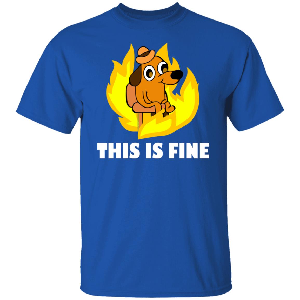 This Is Fine Dog Internet Meme Burning San Francisco Shirt, Hoodie, Tank