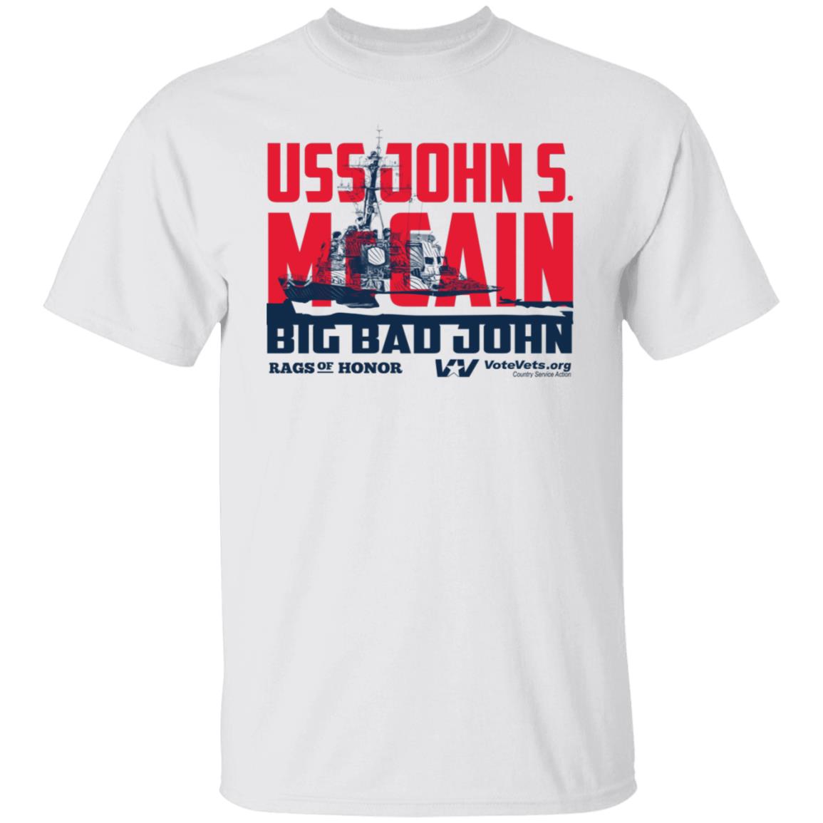 Uss John Votevets Mccain A Rags Of Honor Shirt, Hoodie, Tank