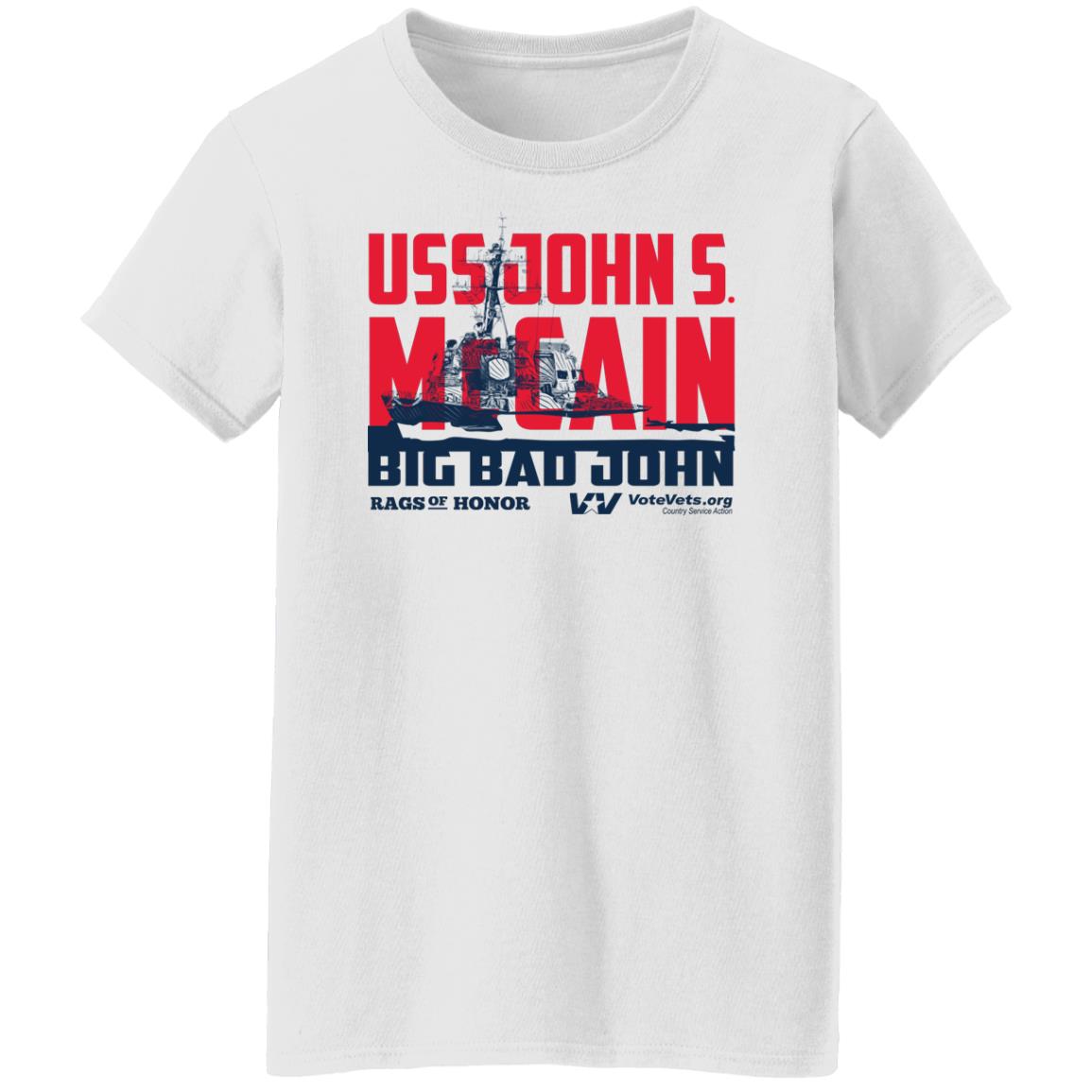 Uss John Votevets Mccain A Rags Of Honor Shirt, Hoodie, Tank