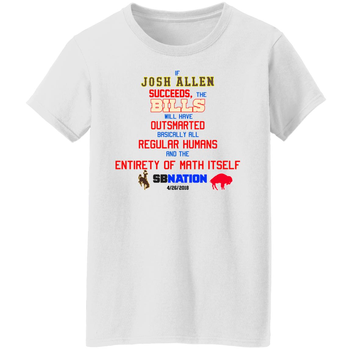 If Josh Allen Succeeds The Bills Will Here Outsmarted Basically All Regular Humans And The Entirety Of Math Itself Nation Shirt, Hoodie, Tank