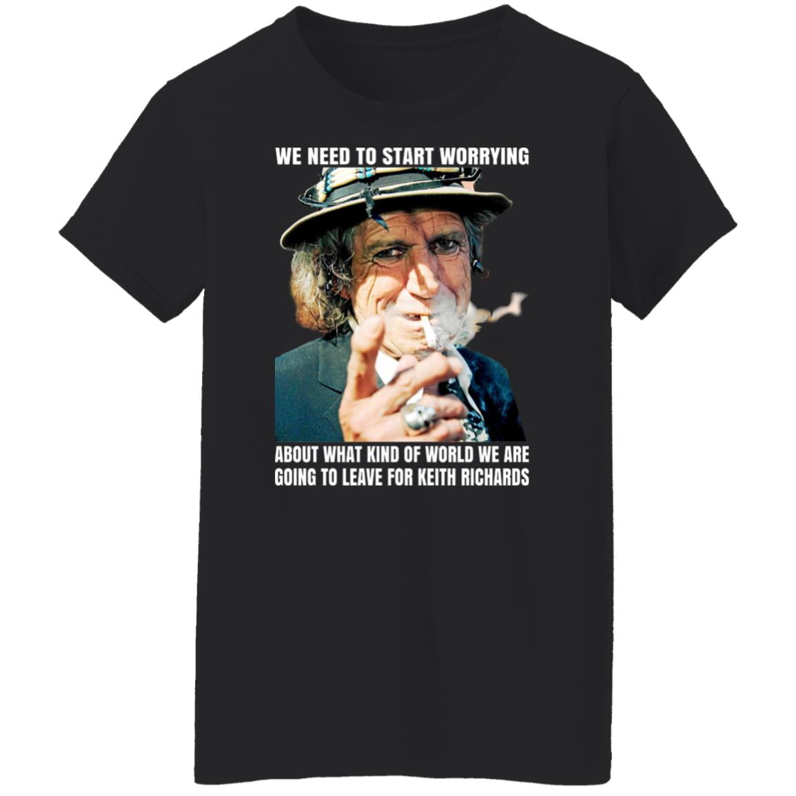 We Need To Start Worrying About What Kind Of World We Are Going To Leave For Keith Richards The Rolling Stones Shirt, Hoodie, Tank