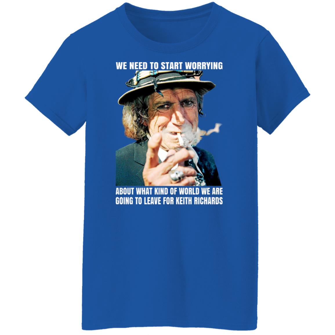 We Need To Start Worrying About What Kind Of World We Are Going To Leave For Keith Richards The Rolling Stones Shirt, Hoodie, Tank