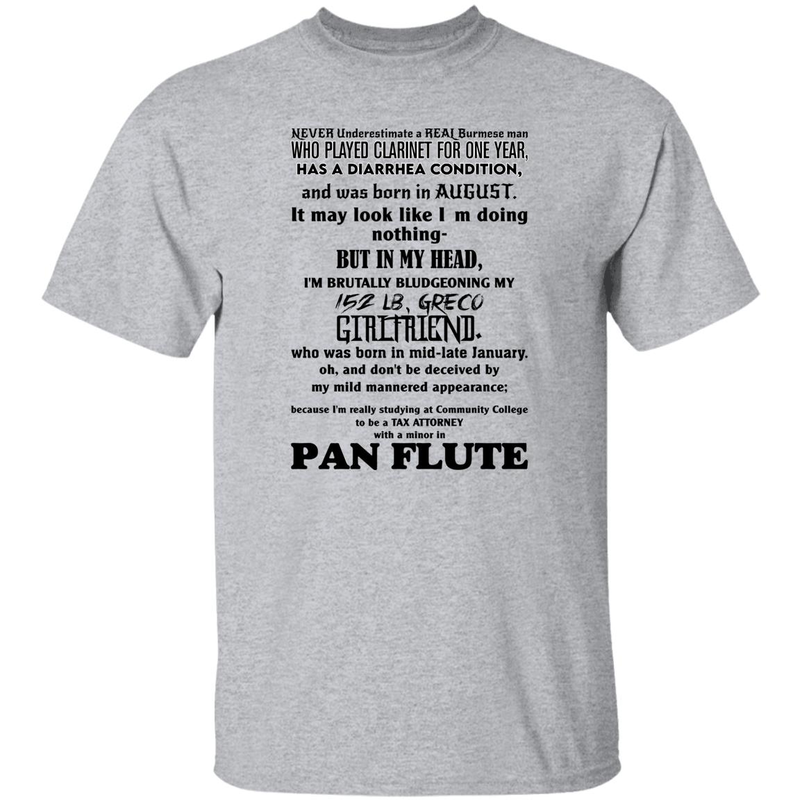 Never Underestimate A Real Burmese Man Who Played Clarinet For One Year Shirt, Hooodie, Tank