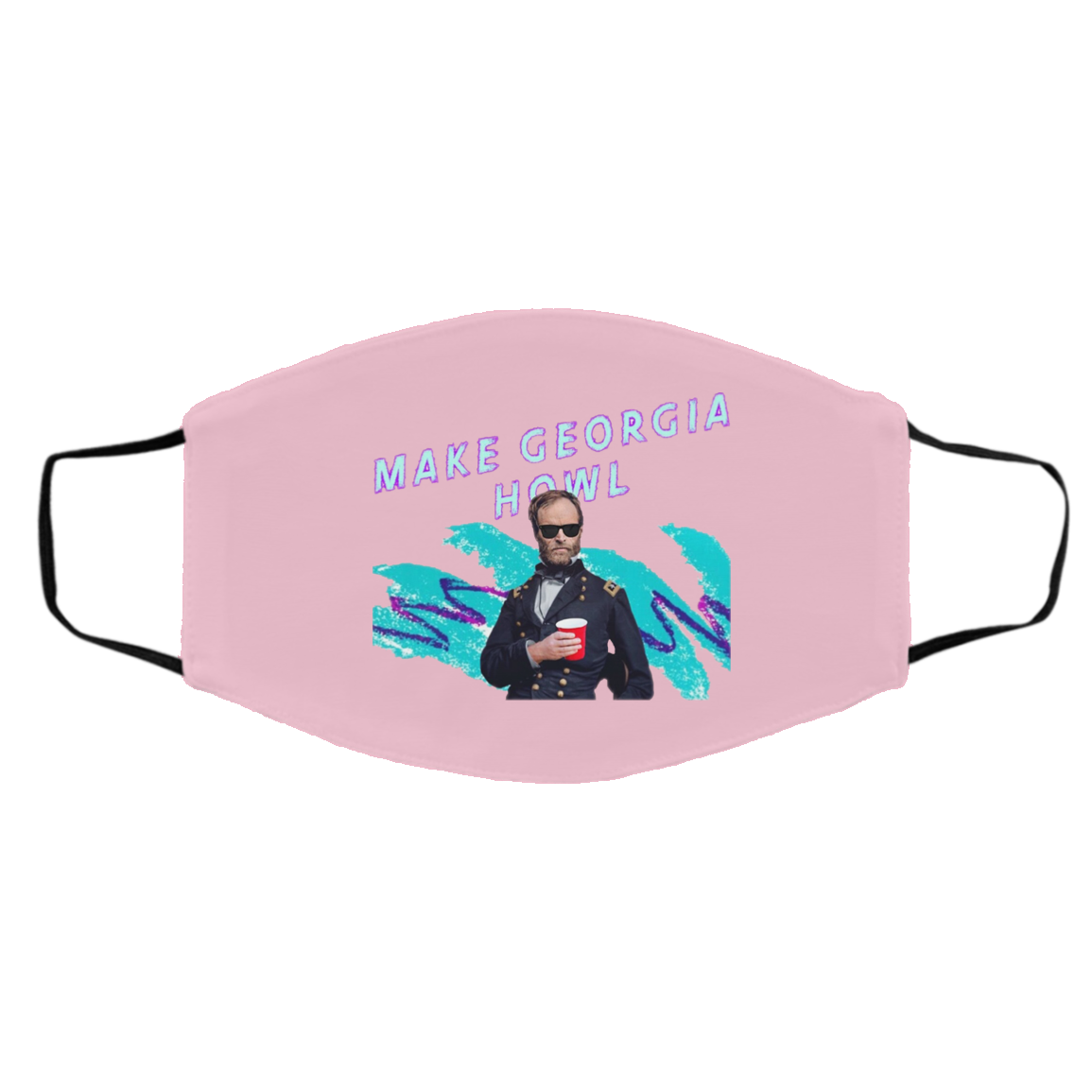 William Tecumseh Sherman Make Georgia Howl Face Mask
