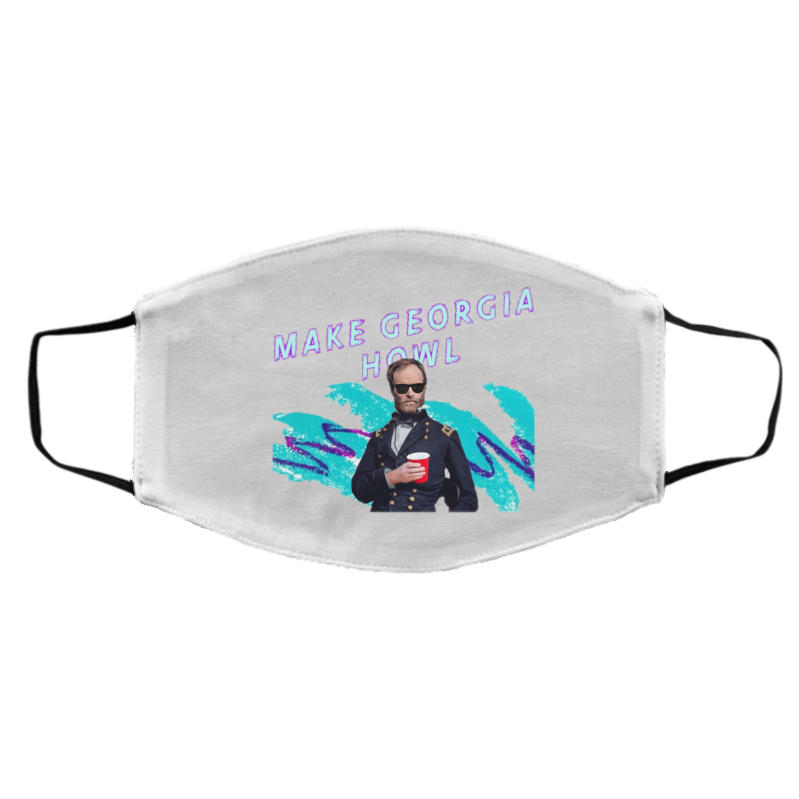 William Tecumseh Sherman Make Georgia Howl Face Mask