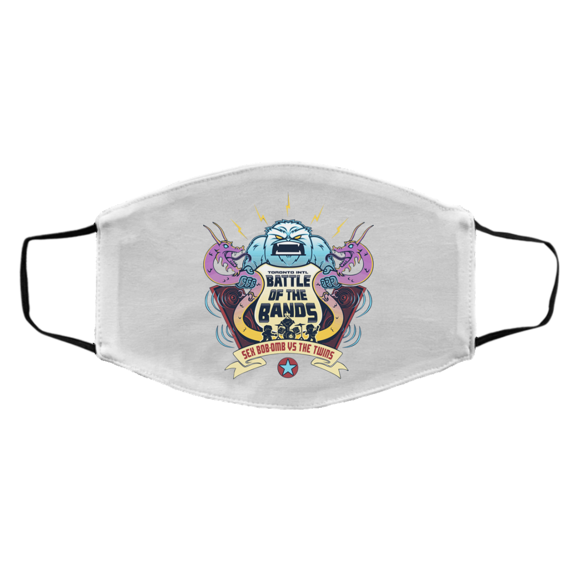 Battle Of The Bands Sex Bob-omb Vs The Twins Face Mask