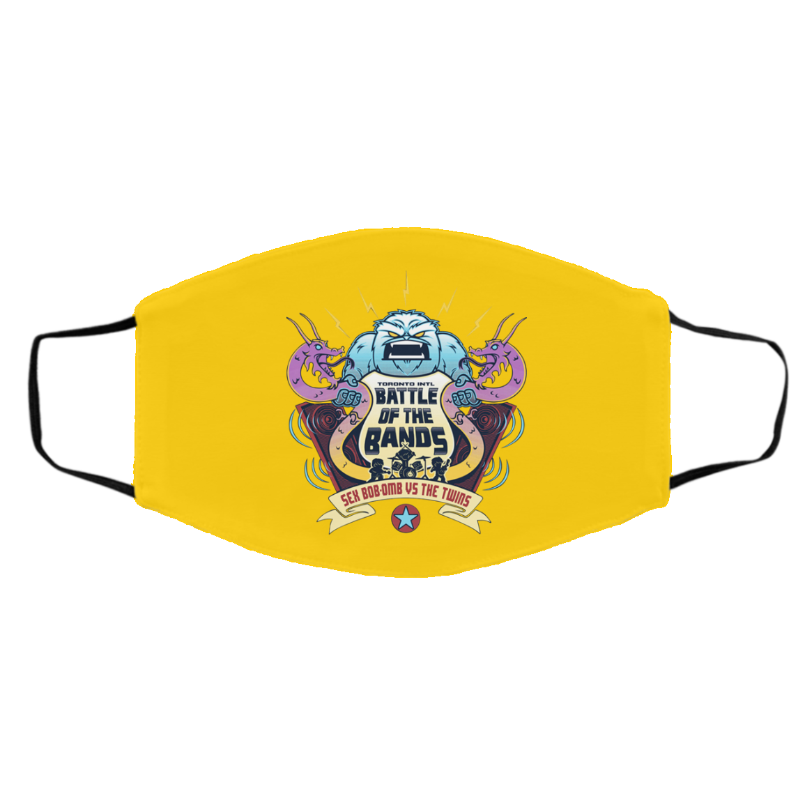 Battle Of The Bands Sex Bob-omb Vs The Twins Face Mask
