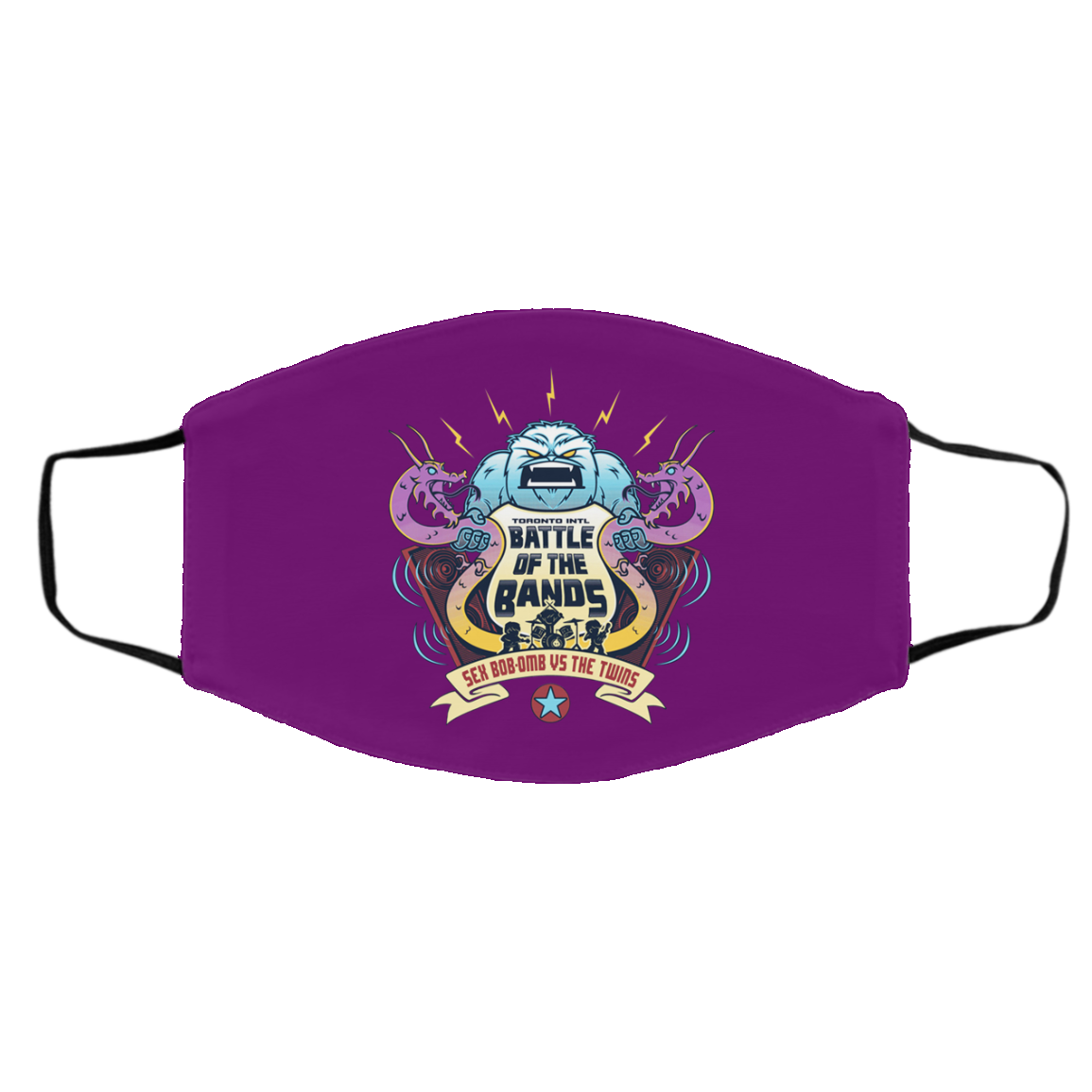 Battle Of The Bands Sex Bob-omb Vs The Twins Face Mask