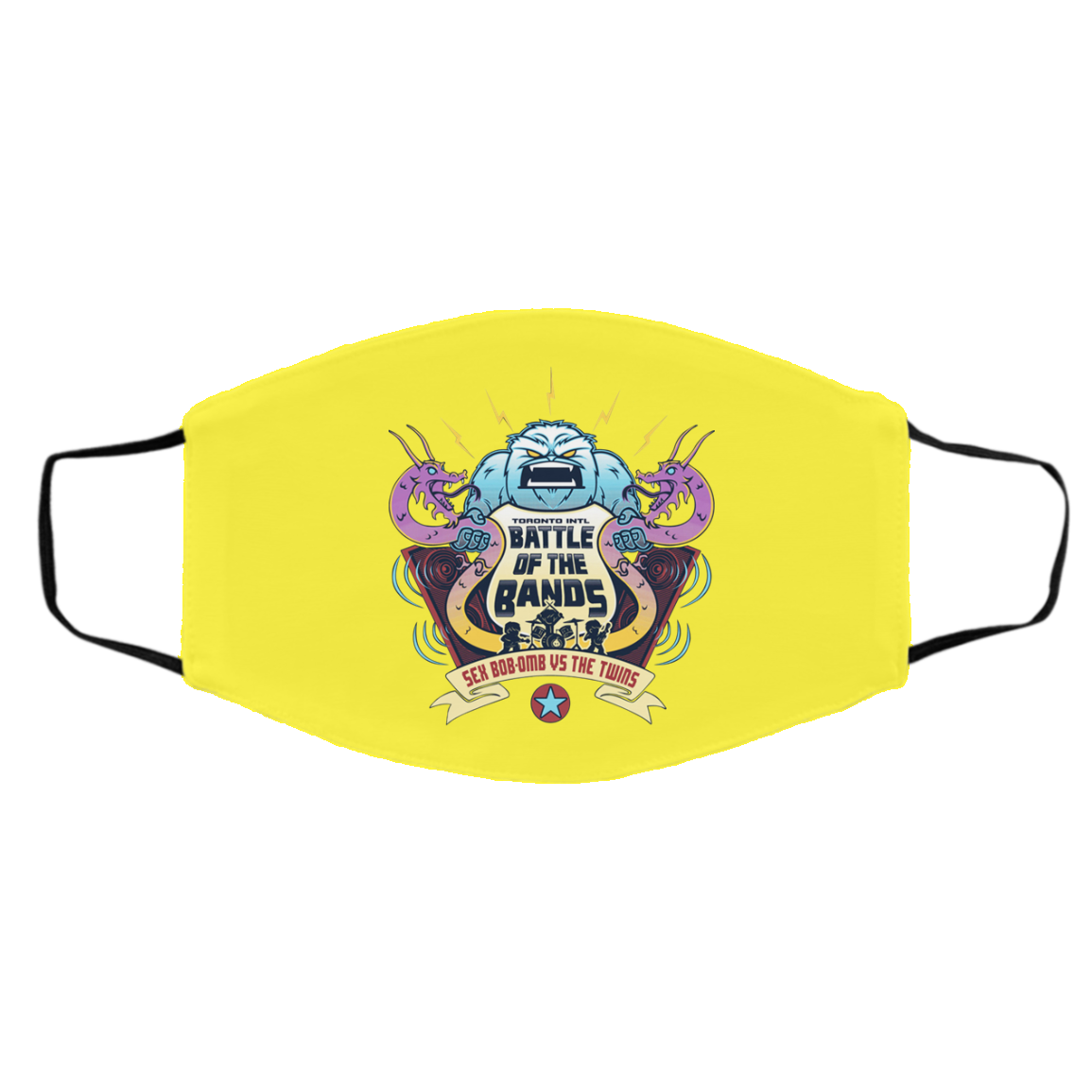 Battle Of The Bands Sex Bob-omb Vs The Twins Face Mask