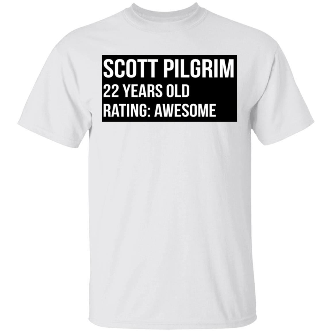 Scott Pilgrim 22 Years Old Rating Awesome Shirt, Hoodie, Tank