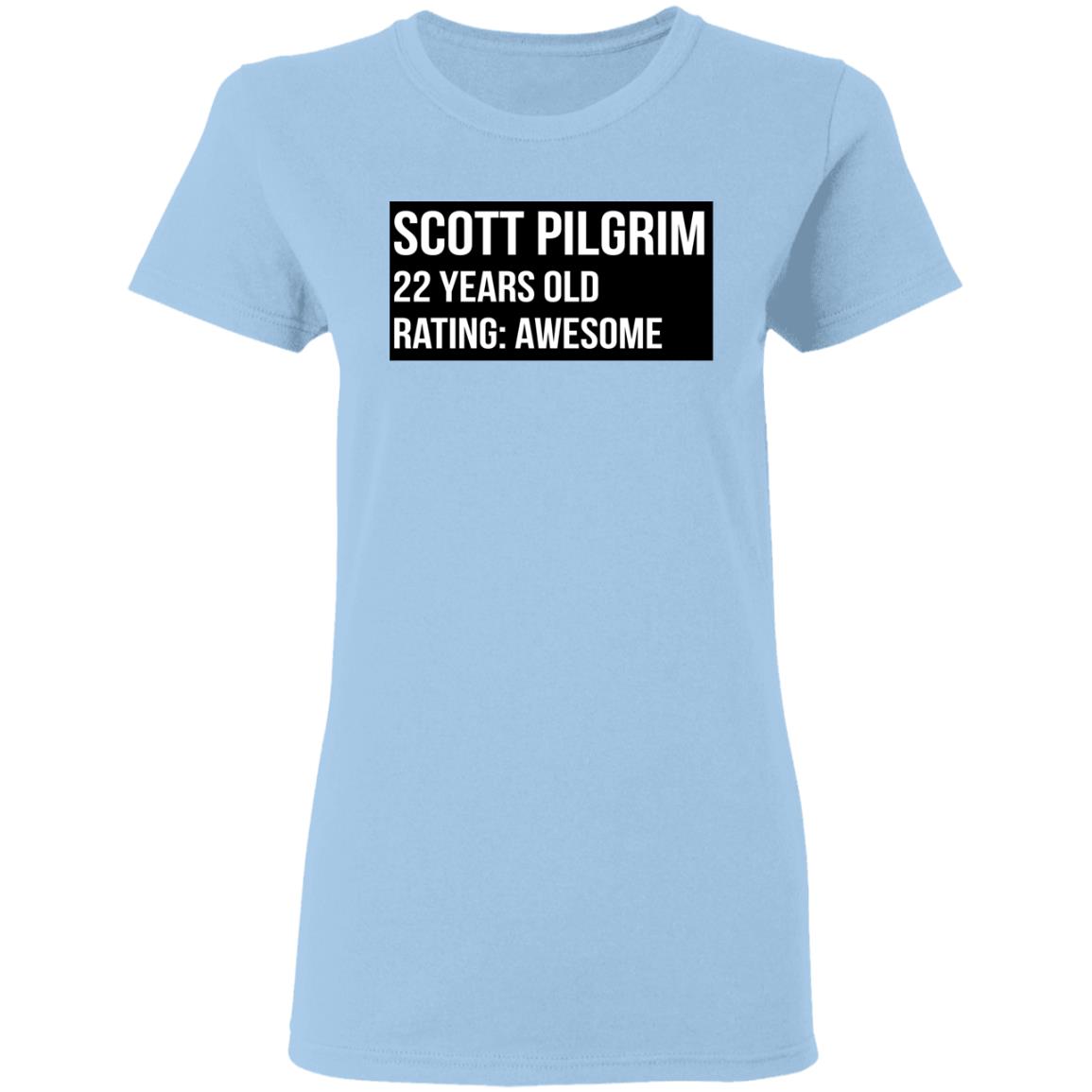 Scott Pilgrim 22 Years Old Rating Awesome Shirt, Hoodie, Tank
