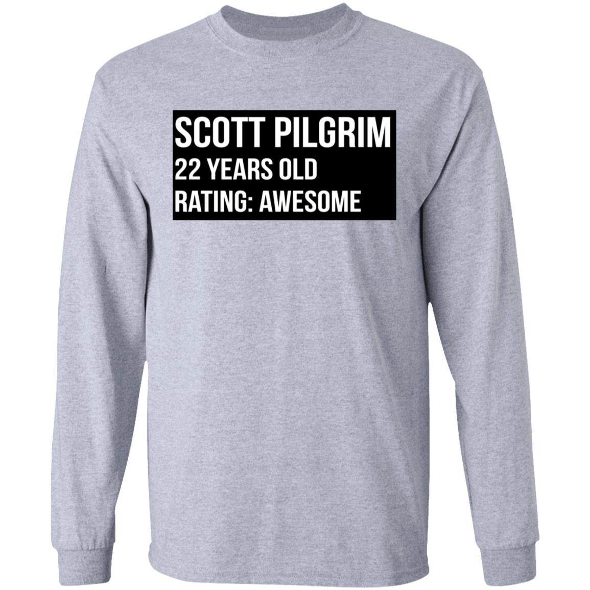 Scott Pilgrim 22 Years Old Rating Awesome Shirt, Hoodie, Tank
