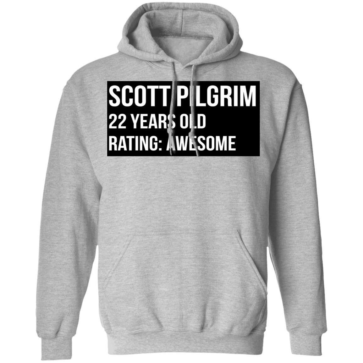 Scott Pilgrim 22 Years Old Rating Awesome Shirt, Hoodie, Tank