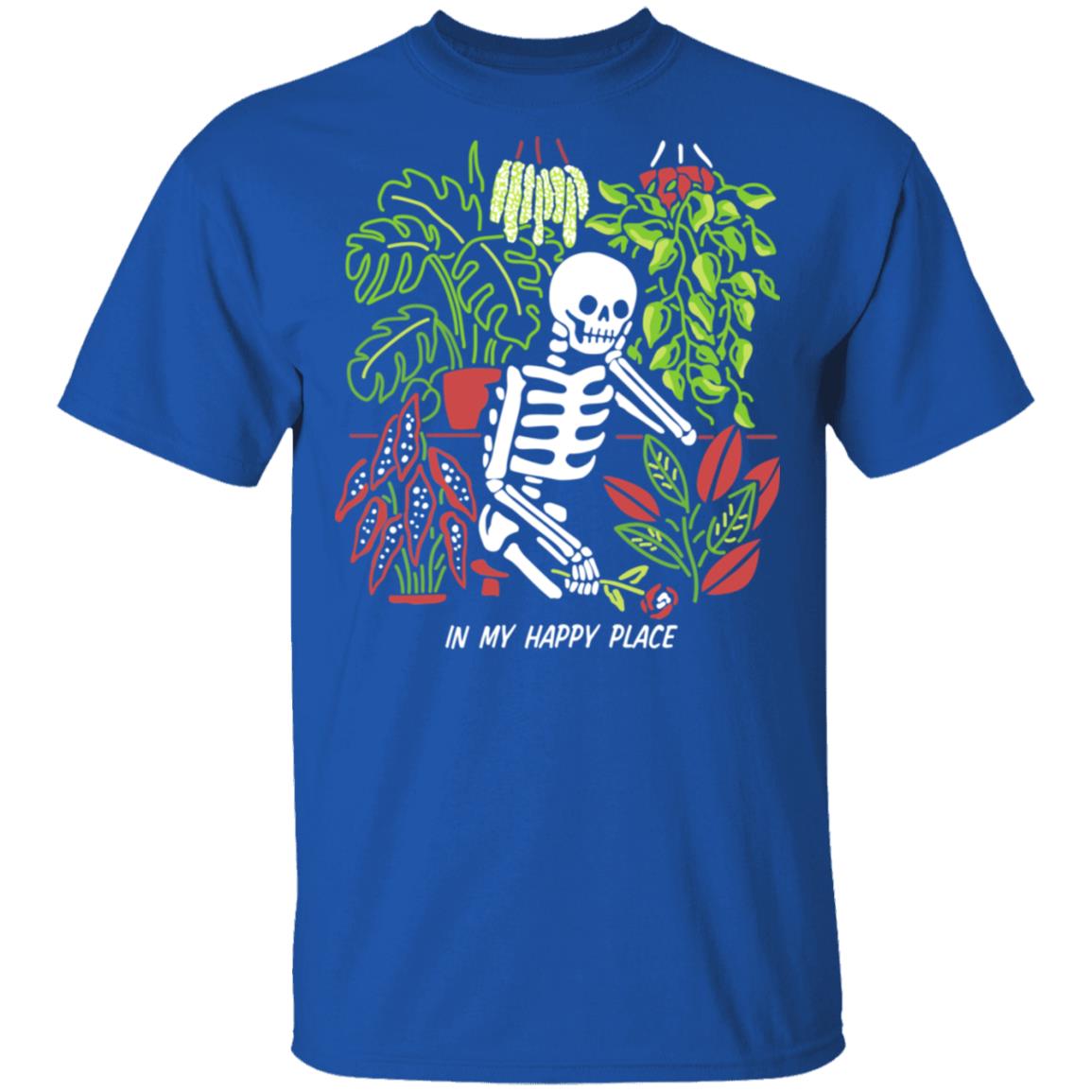 Skull Skeleton In My Happy Place Shirt, Hoodie, Tank