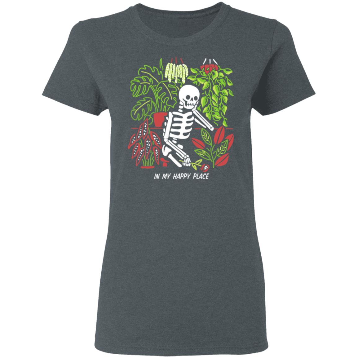 Skull Skeleton In My Happy Place Shirt, Hoodie, Tank