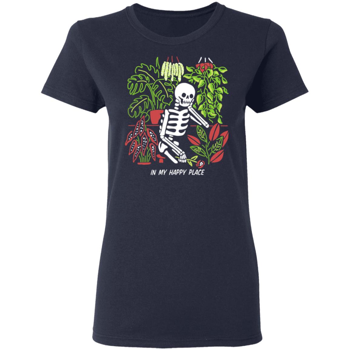Skull Skeleton In My Happy Place Shirt, Hoodie, Tank