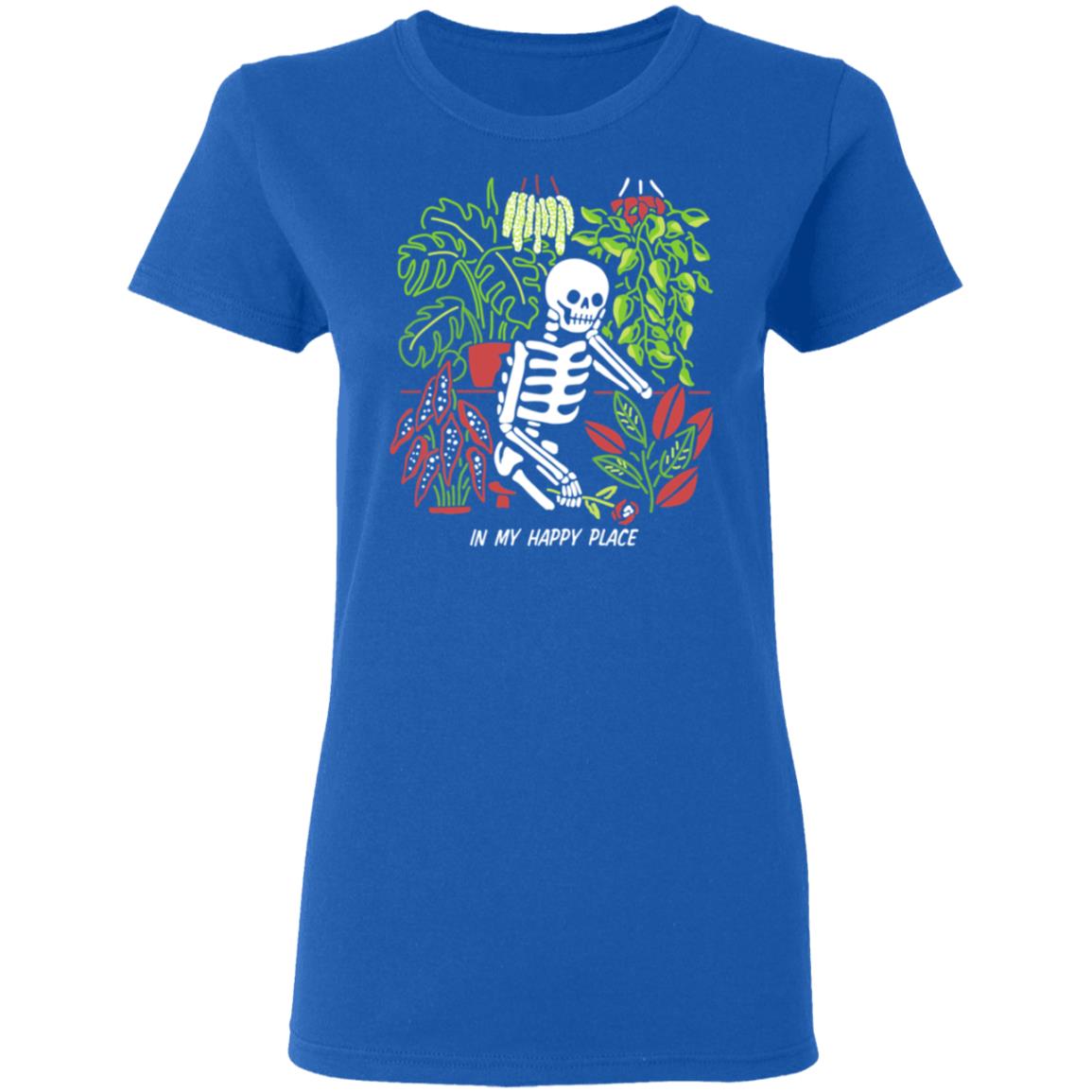 Skull Skeleton In My Happy Place Shirt, Hoodie, Tank