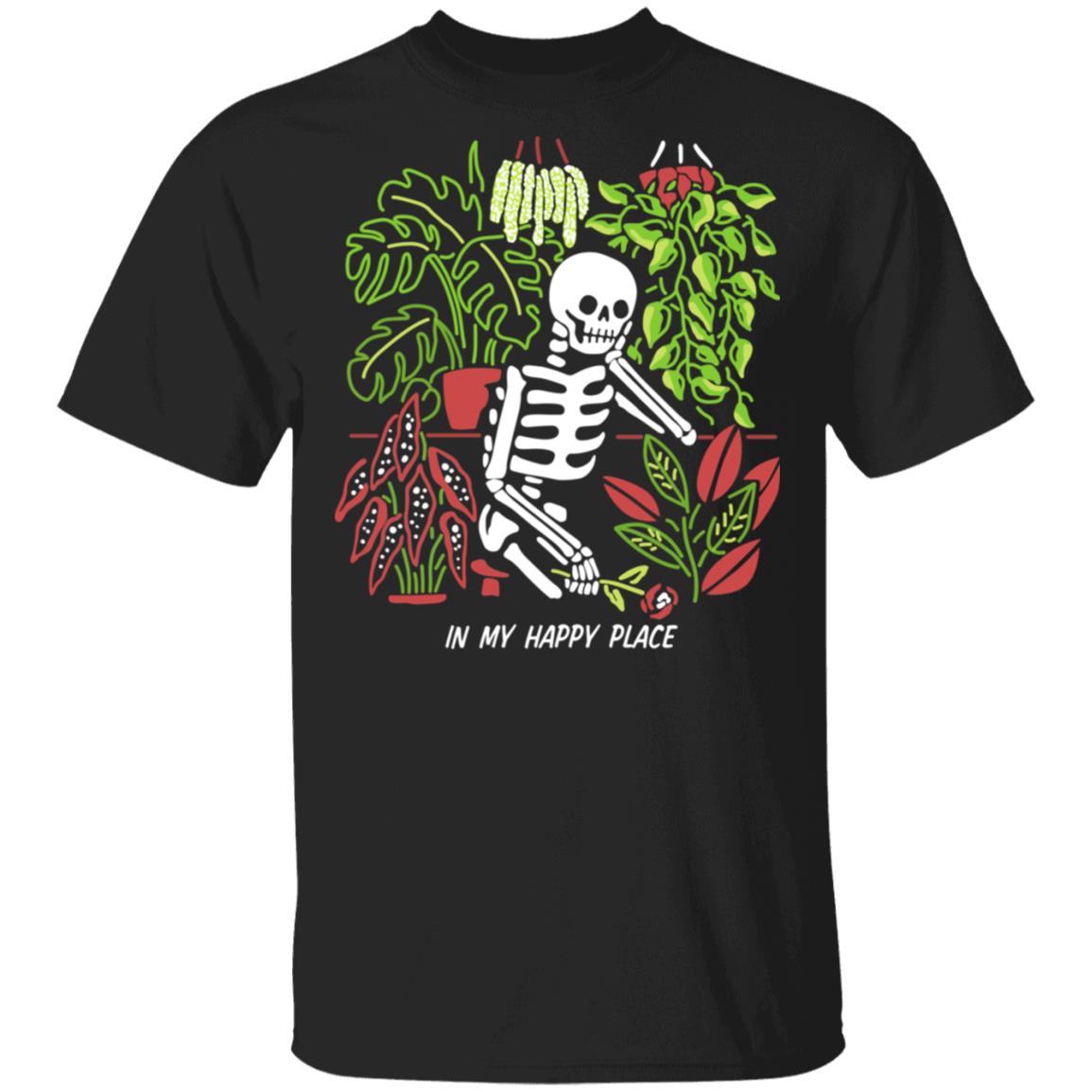 Skull Skeleton In My Happy Place Shirt, Hoodie, Tank
