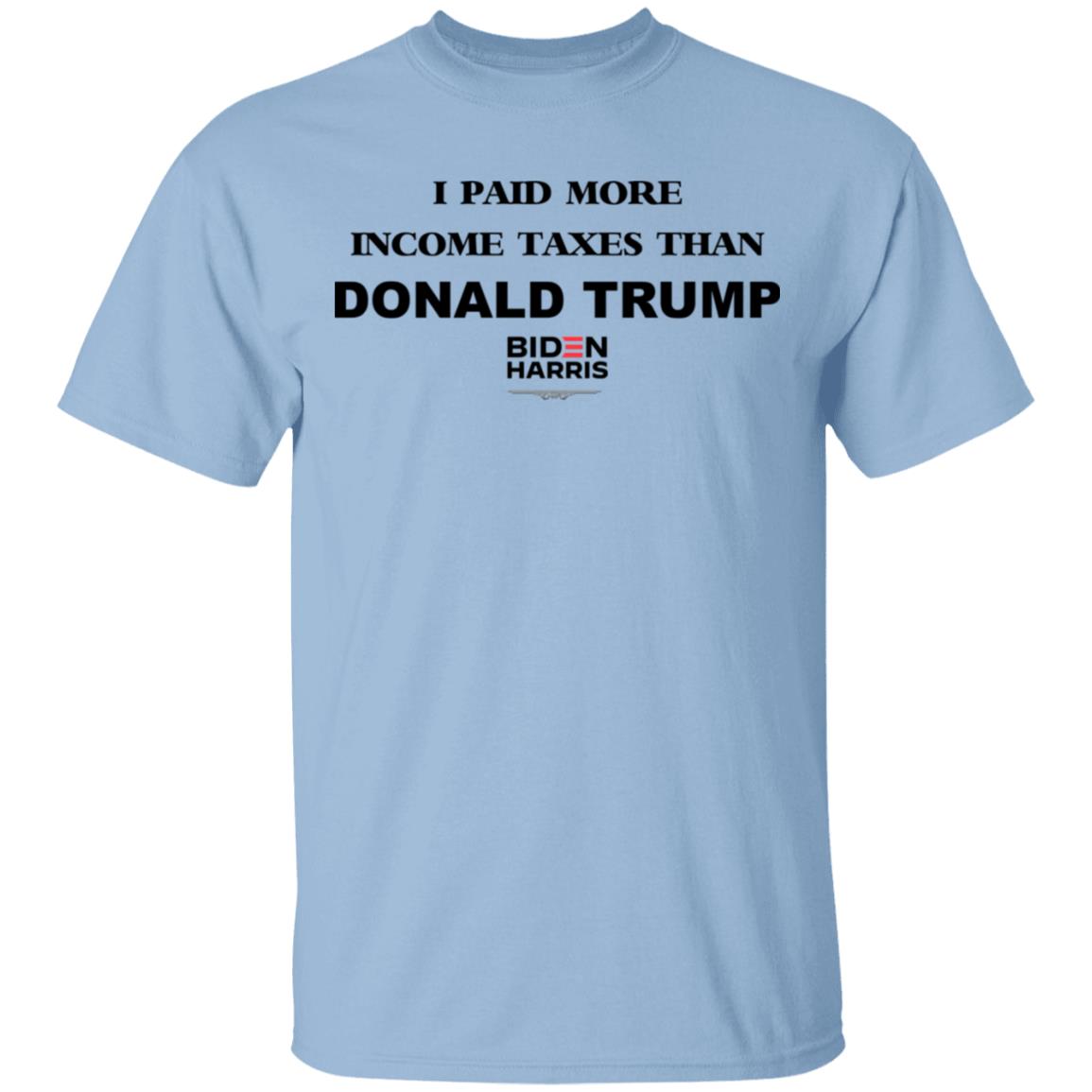 I Paid More Income Taxes Than Donald Trump Biden Harris 2020 Shirt, Hoodie, Tank