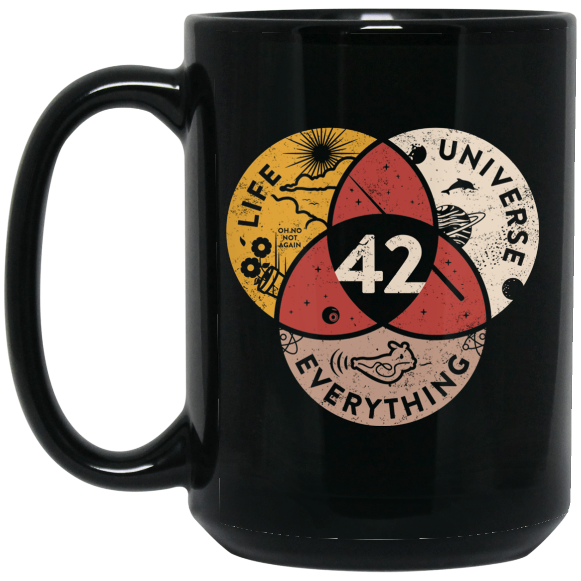 Science 42 Angel Number Life Universe Everything Number 42 Mug