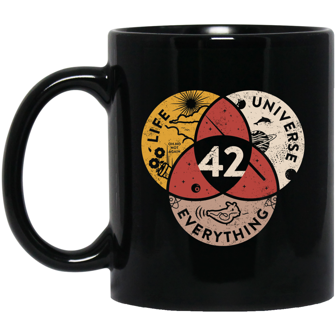 Science 42 Angel Number Life Universe Everything Number 42 Mug