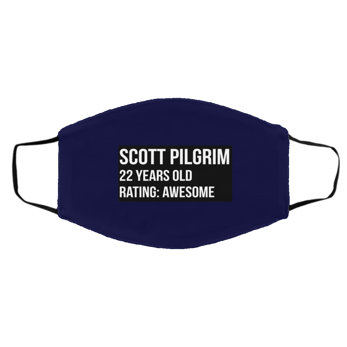Scott Pilgrim 22 Years Old Rating Awesome Face Mask
