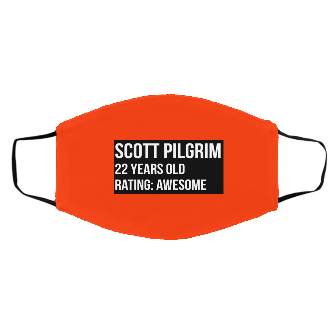 Scott Pilgrim 22 Years Old Rating Awesome Face Mask